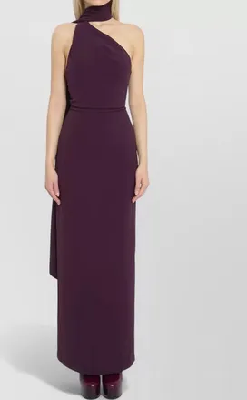 Solace London draped one-shoulder maxi dress