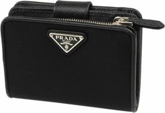 Prada Wallets & Cardholders, female, Black, Size: ONE SIZE Nylon Wallet