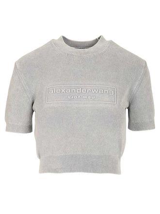 Alexander Wang Short T-Shirt Sweatshirts Grey