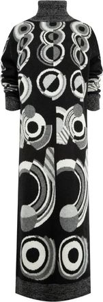 Libertine - Libertine Abito midi Sonia a collo alto - Nero