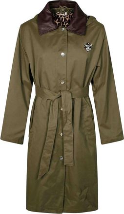 Liu Jo Military Animal Print Trench Coat