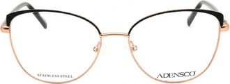 ADENSCO AD253 Cat Eye Metal Frame Eyeglasses - Rose Gold
