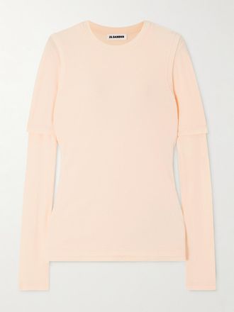Jil Sander Confezione Da Tre Maglie In Jersey Di Cotone - Arancione