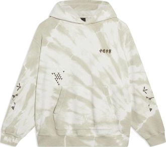Li-Ning Chinese Culture Graphic Tie-Dye Hoodie Grey AWDT261-2