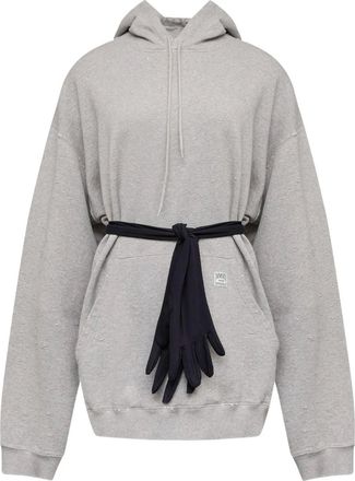 Maison Margiela Abito corto con cappuccio - Grigio