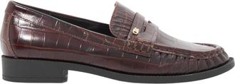 Dune London Galex leren penny loafers voor dames (Bruin)