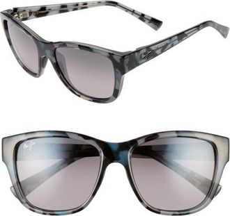 Maui Jim Hanapaa 53mm PolarizedPlus2 Sunglasses in Grey Blue Black Tortoise/grey at Nordstrom