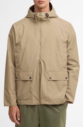 Barbour Domus Hooded Jacket in Washed Stone at Nordstrom, Size Xx-Large
