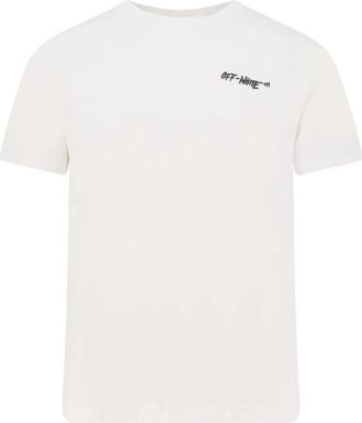 Off-white Logo T-shirt - Heren - T-shirts - Wit - S - Katoen - Tops