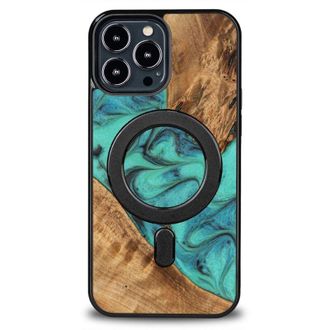 OEM Funda Bewood Unique Para Iphone 13 Pro Max - Turquesa Con Magsafe