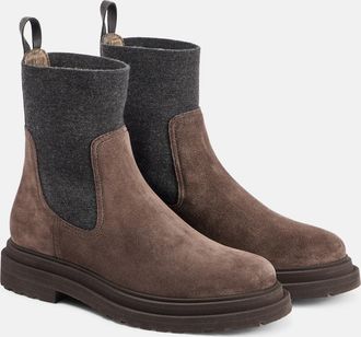 Brunello Cucinelli Stivaletti in suede