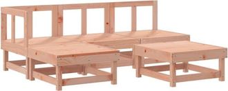 vidaXL 5 Piece Garden Lounge Set Solid Wood Douglas vidaXL