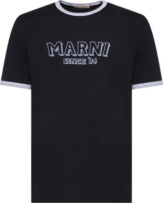 Marni Cotton T-Shirt With Logo