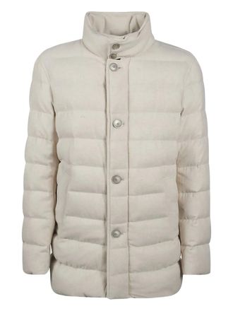 Herno slim-fit quilted padded jacket - Neutrals