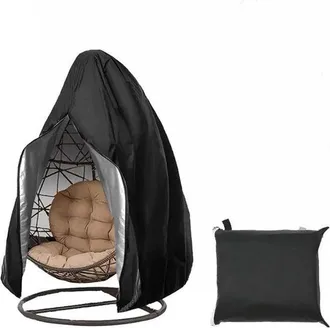 OEM Funda Para Silla Colgante Tipo Huevo, 190 X &Oslash; 115 Cm, Oxford 210dd, Negro, Modelo Universal, Funda Para Silla Colgante Tipo Huevo, Impermeable