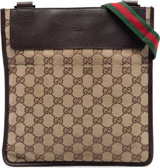 Gucci Pre-owned Gucci GG Canvas Web Crossbody TPF2U07ZILYF0I7N