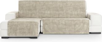 Eysa Funda de sofá chaise longue práctica izquierda beige 240 cm