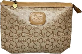 Celine Pre-owned Leren Clutch - Dames - Vintage Clutch - Bruin - ONE Size - Leer - Vintage