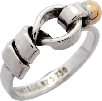 Tiffany & Co. Yellow Gold (18K) Silver 925 Band Ring (Pre-Owned)