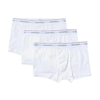 Dsquared2 Ondergoed, Heren, Wit, M, Katoen, Witte Boxer Briefs 3Pack