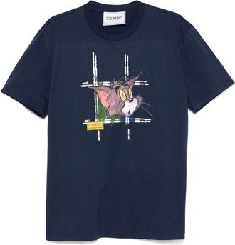 Iceberg T-shirt con stampa - Blu