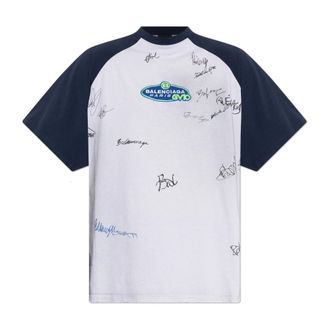 Balenciaga Heren, Tops, Grijs, Maat: L Katoen