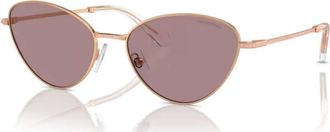 Swarovski Cat Eye Zonnebril - Dames - Zonnebrillen - Roze - 58 MM - Accessoires