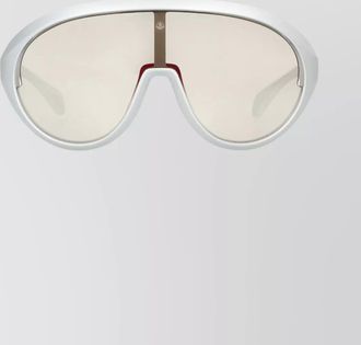 Moncler oval sunglasses curved frame