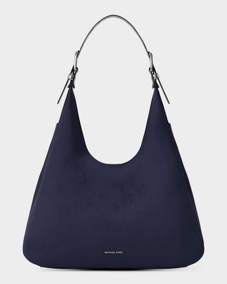 Michael Kors Nolita Large Nubuck Leather Hobo Bag