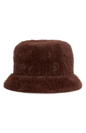 Steve Madden Soft Fuzzy Bucket Hat in Tiramisu at Nordstrom Rack