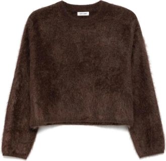 Soft Goat Geborstelde trui - Dames - Truien - Bruin - Maat: XS Kasjmier