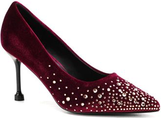 Unze Women Gustav Elegant Fancy Court Shoes UK Size 3-8 Maroon