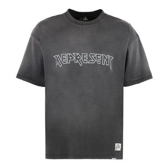 Represent T-Shirts, male, Black, M, Infinite Cotton crew-neck T-shirt