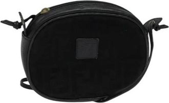 Fendi Pre-owned Canvas fendi-bags - Dames - Vintage Schoudertas - Zwart - ONE Size - Leer - Vintage