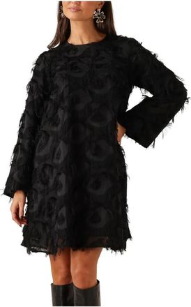 Y.A.S Yasdio LS Mini Jurk - Dames - Korte kleedjes - Zwart - S - Polyester - Kleedjes