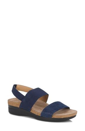 Drew Maeve Slingback Sandal in Navy Combo at Nordstrom, Size 8.5