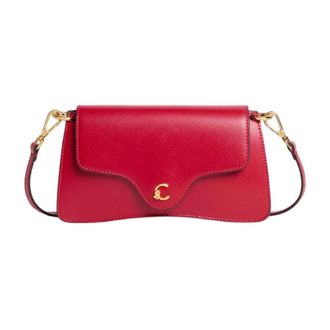 Coccinelle C-me Mini Schoudertas - Dames - Schoudertassen - Rood - ONE Size - Leer - Tassen