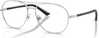 Jimmy Choo London 56mm Pilot optical glasses in Silver at Nordstrom