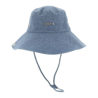 Jacquemus Hats, male, Blue, Size: 58 CM Le Bob De-Nîmes Bucket Hat