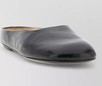 Mars&egrave;ll bama mules square toe flat sole leather
