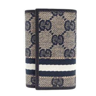 Gucci Vintage, unisex, Beige, ONE Size, Pre-owned Canvas Sleutelhanger