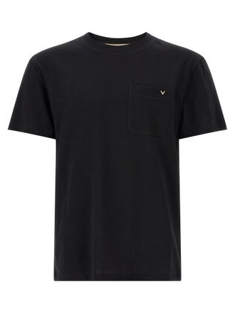 Valentino Garavani Zwarte Katoenen T-shirt