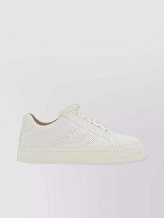 Chlo&eacute; leather low-top sneakers