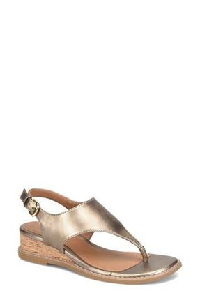 S&ouml;fft Macrae Slingback Wedge Sandal in Bronze at Nordstrom Rack, Size 6.5