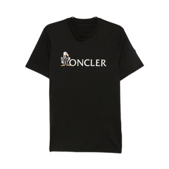 Moncler Heren, Tops, Zwart, Maat: L