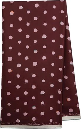 Fendi Falena Dots foulard scarf - women - Silk - One Size - Red