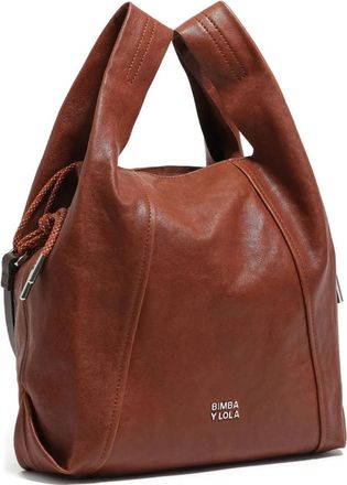 Bimba & Lola Borsa a spalla Paper media - Marrone