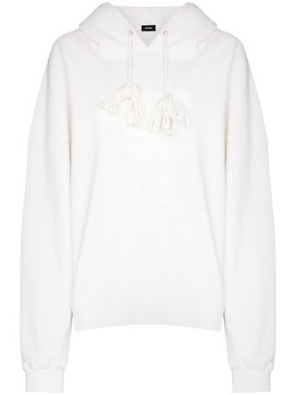 We11done Teddy cotton hoodie - women - Cotton/Cotton/Polyester/Polyurethane - L - White