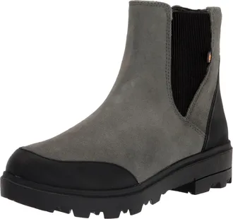 Bogs Holly Chelsea Leather Boot Green Ash 72839-337 Womens