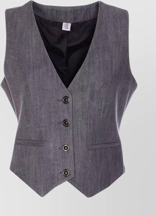 Liu Jo lyocell v-neck sleeveless vest